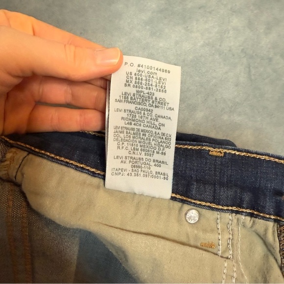 Levi's 512 Size 12 S/C Medium Perfectly Slimming Boot Cut Jeans Stretch Denim - Picture 9 of 16